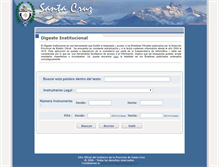 Tablet Screenshot of consultadigesto.santacruz.gov.ar