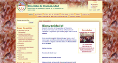 Desktop Screenshot of discapacidad.santacruz.gov.ar